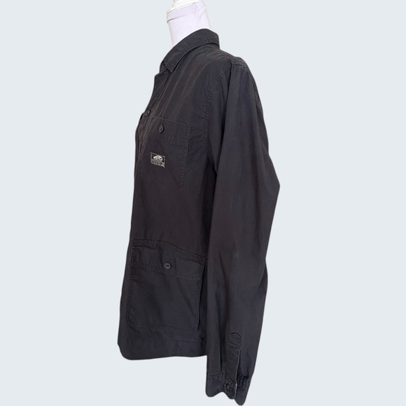 Vans Black Cotton Chore Utility Shirt Jacket Medium - Picture 3 of 11